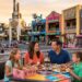 A family enjoying a meal at one of the best Universal CityWalk Restaurants in Orlando Florida during a 2026 vacation